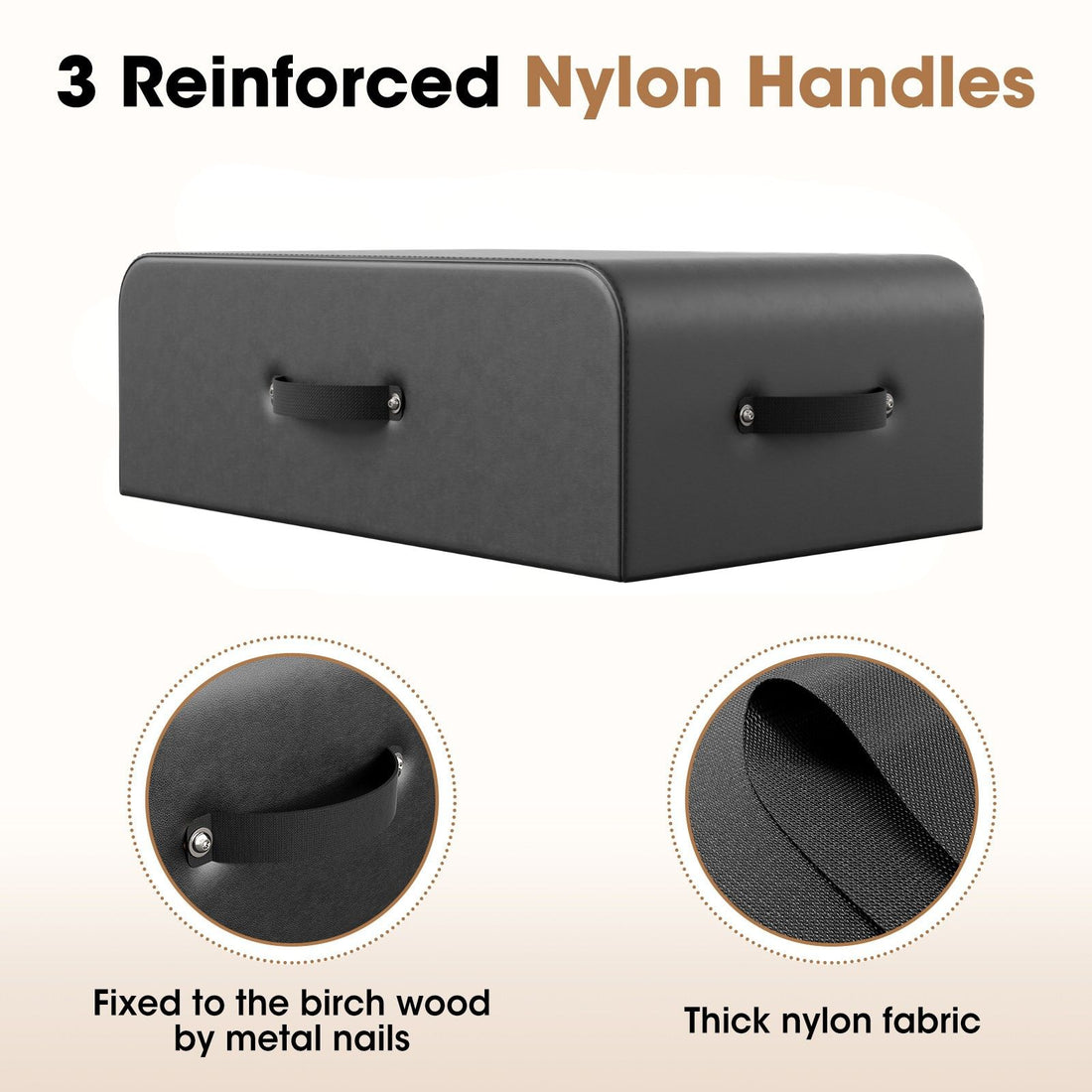 3 Reinforced Nylon Handles