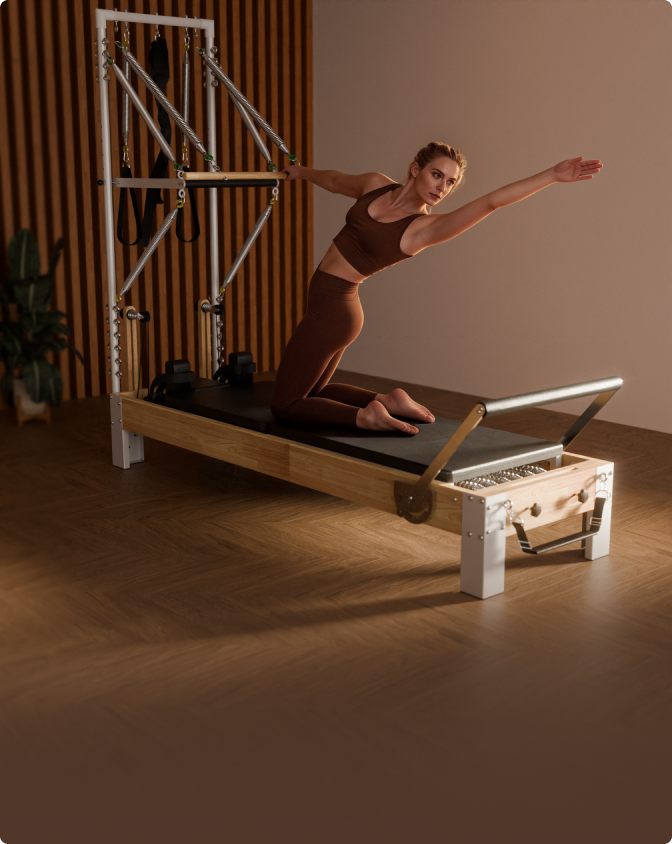 Ascent™ Wood Pilates Reformer with Tower
